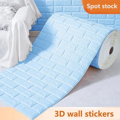 3D Brick Pattern Wall Sticker