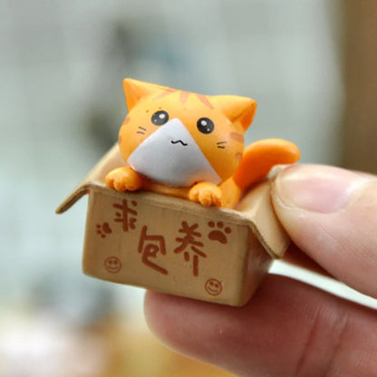 1PC Cute Mini Cat Ornament For Kids