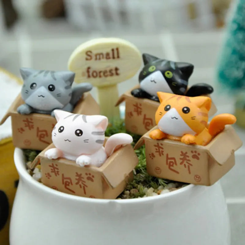 1PC Cute Mini Cat Ornament For Kids