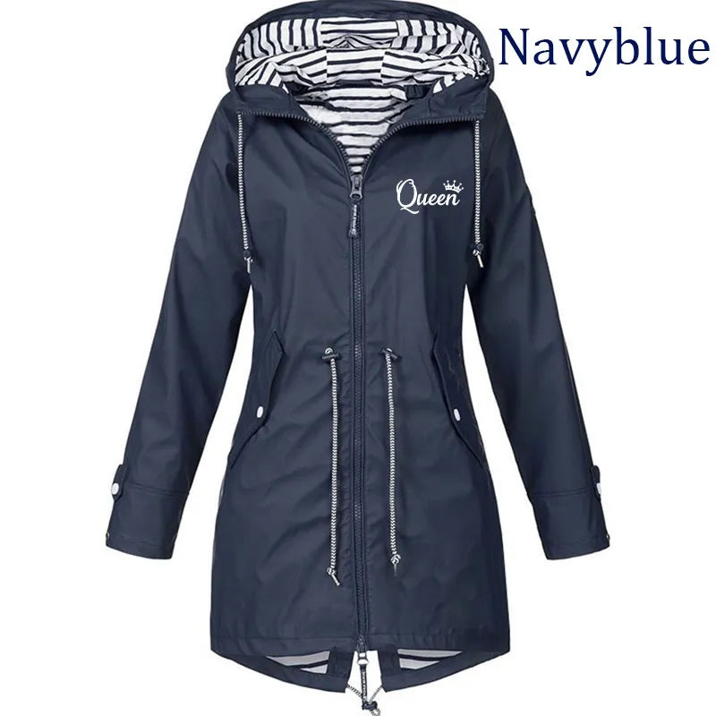 Women Outdoor Waterproof Rain Jacket