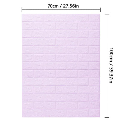 3D Brick Pattern Wall Sticker